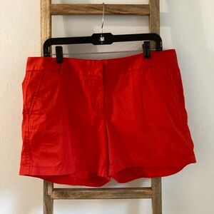 J.Crew Chino shorts, bright red, size 12